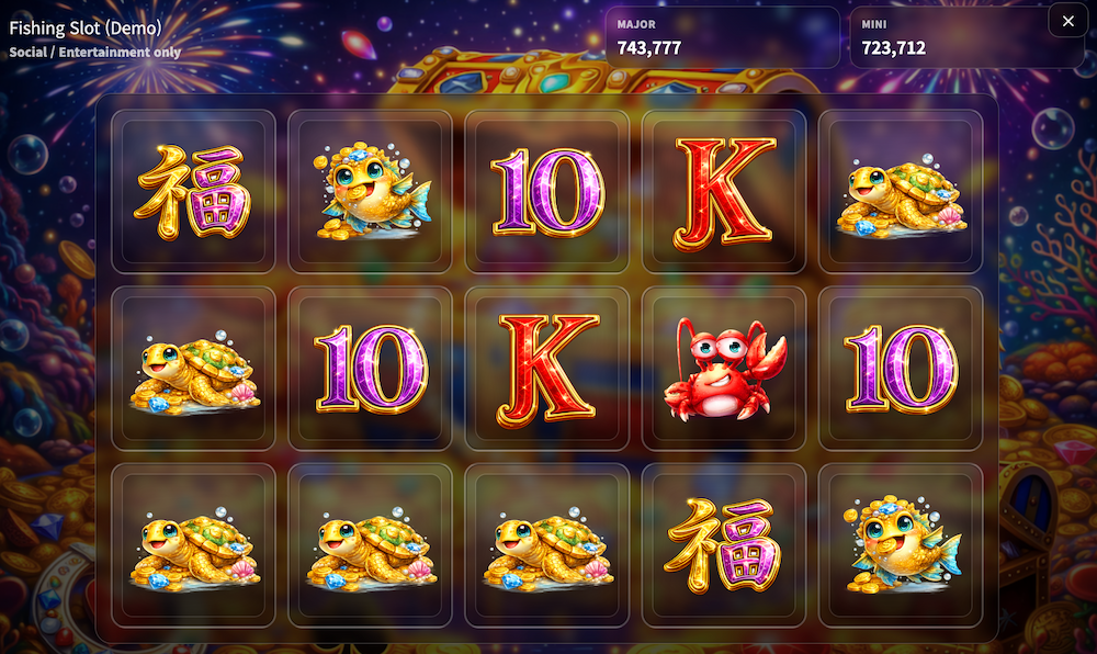 Fishing Slot 플레이 화면